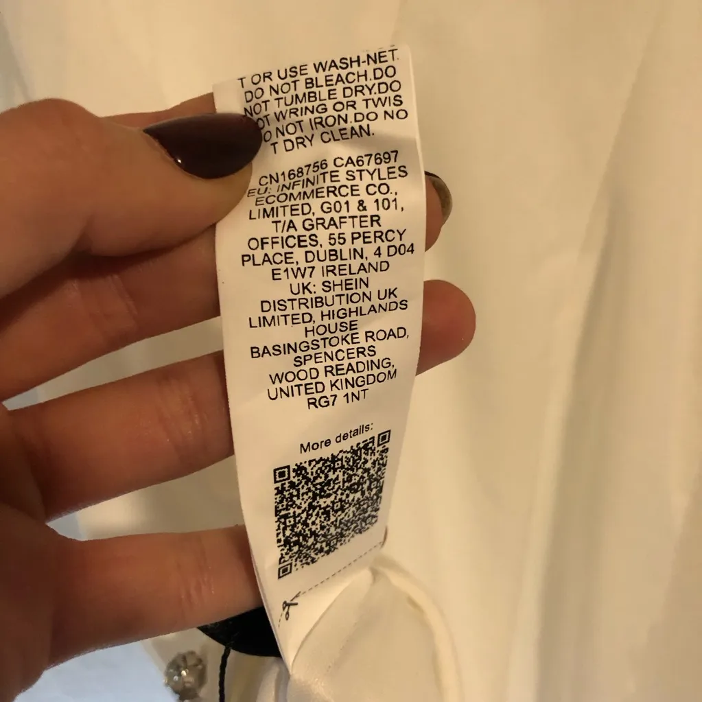 NWT White and Silver Rhinestone Strapless Mini Dress Size L Size L - Image 9