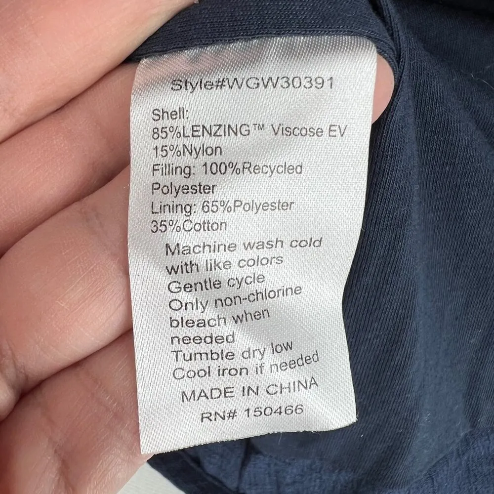 Market & Spruce Diamond Quilted Sleeveless Vest Navy Blue Size Small NWT - Image 10