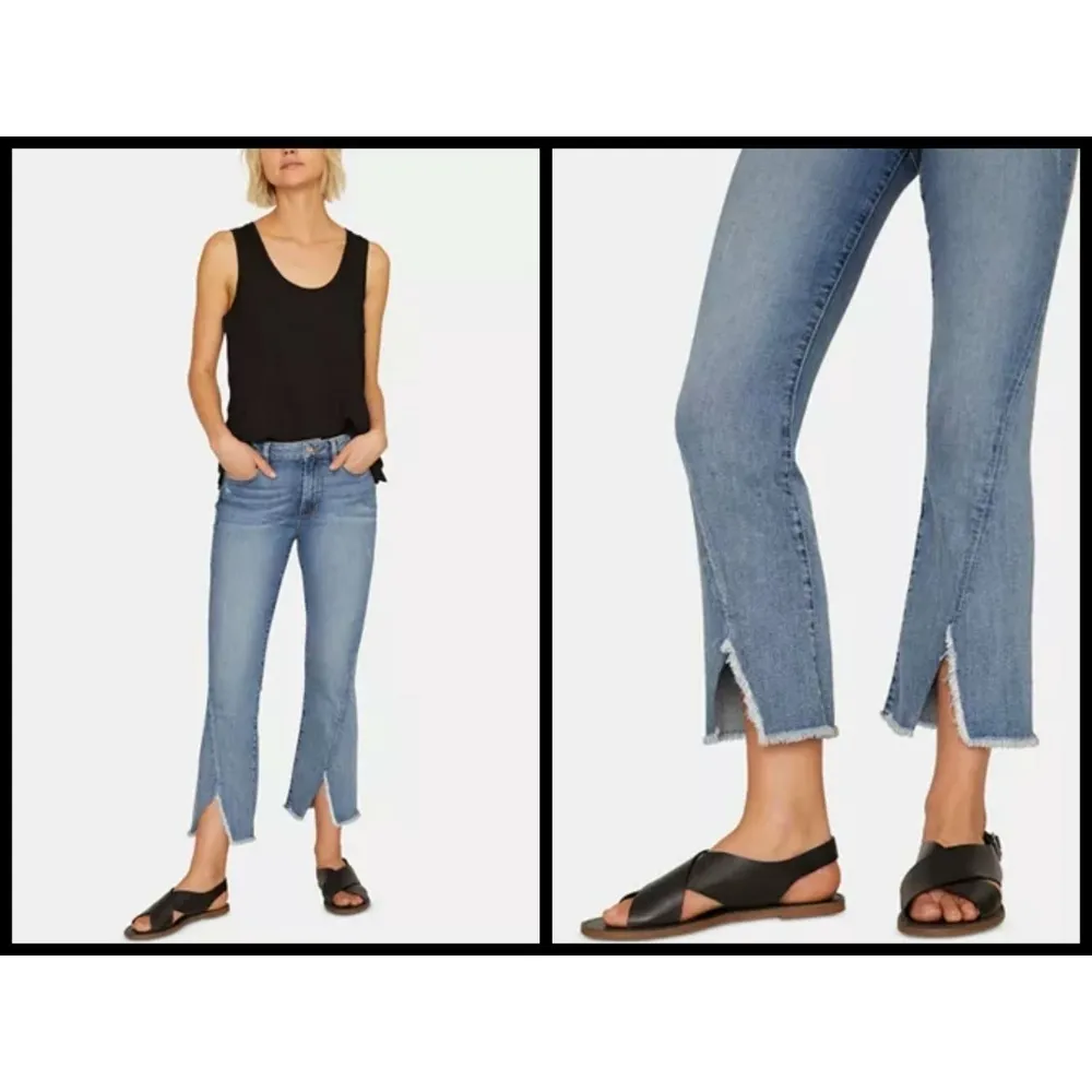 💕SANCTUARY💕 Front Slit Connector Kick Crop Jeans - Image 4