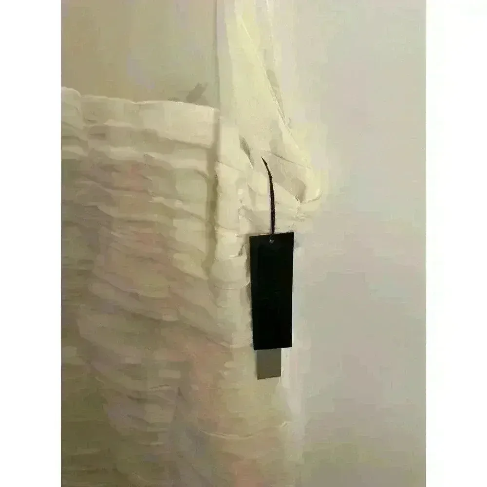 NWT Halston Heritage Women's Cocktail High Neck Fitted Ruched Dress, 6 - Image 6