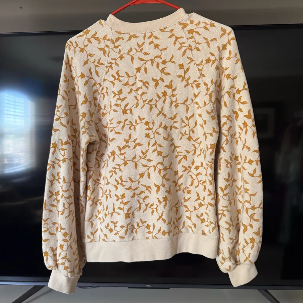 Ulla Johnson Ebba Balloon Sleeve Pullover Crewneck Sweatshirt - Image 8