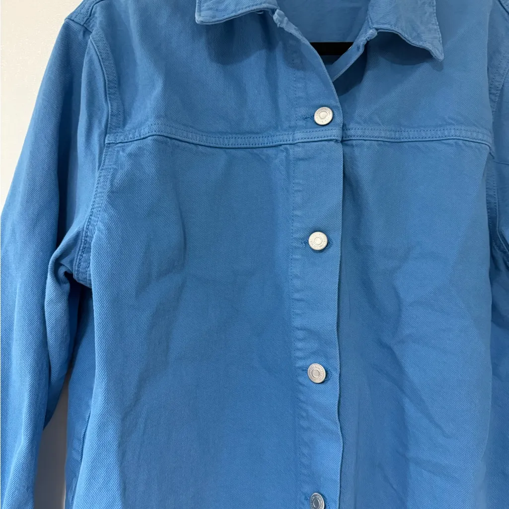 Zara Sky Blue Denim Jacket - Image 2