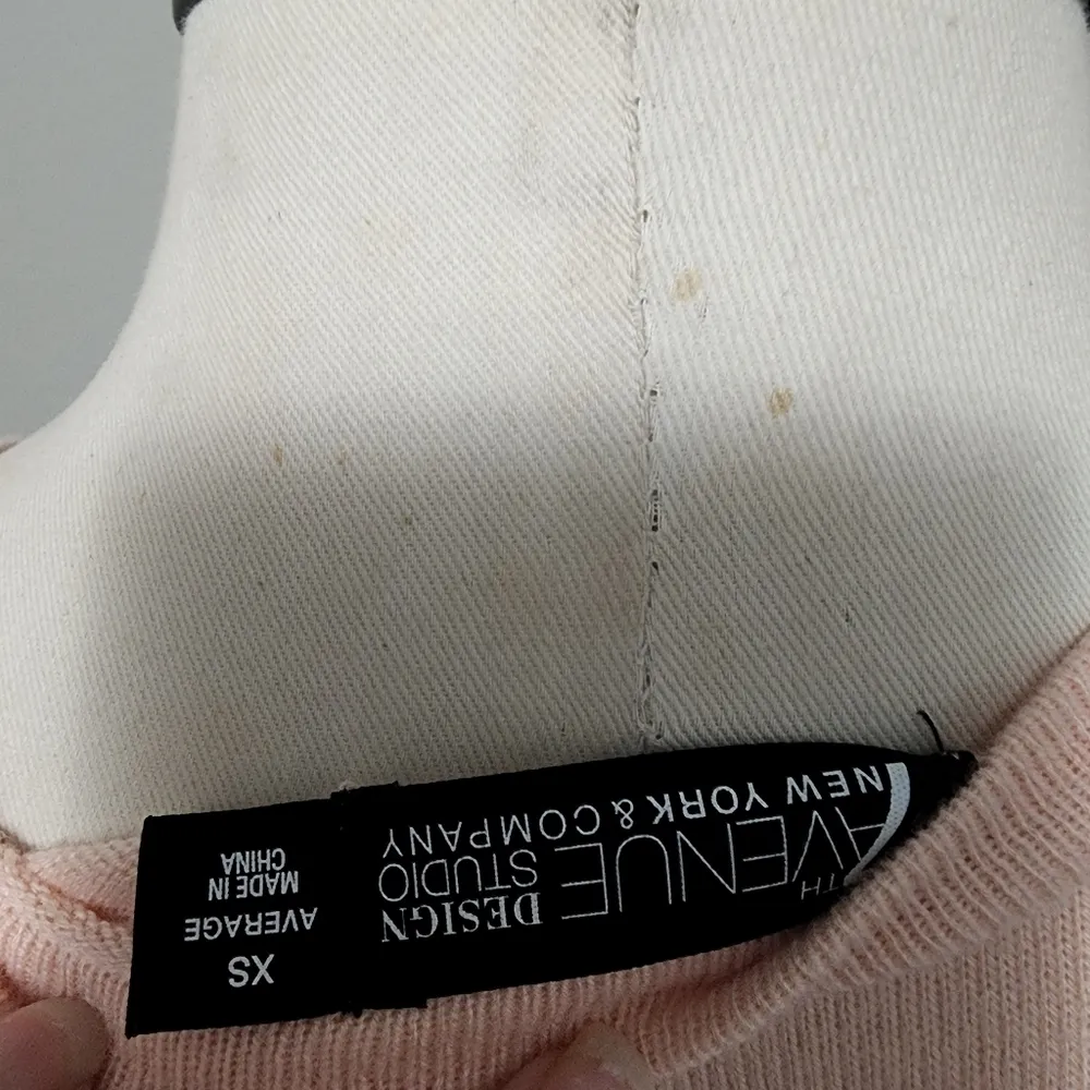 NY&CO pastel peach beaded long sleeve cardigan size xs - Image 6