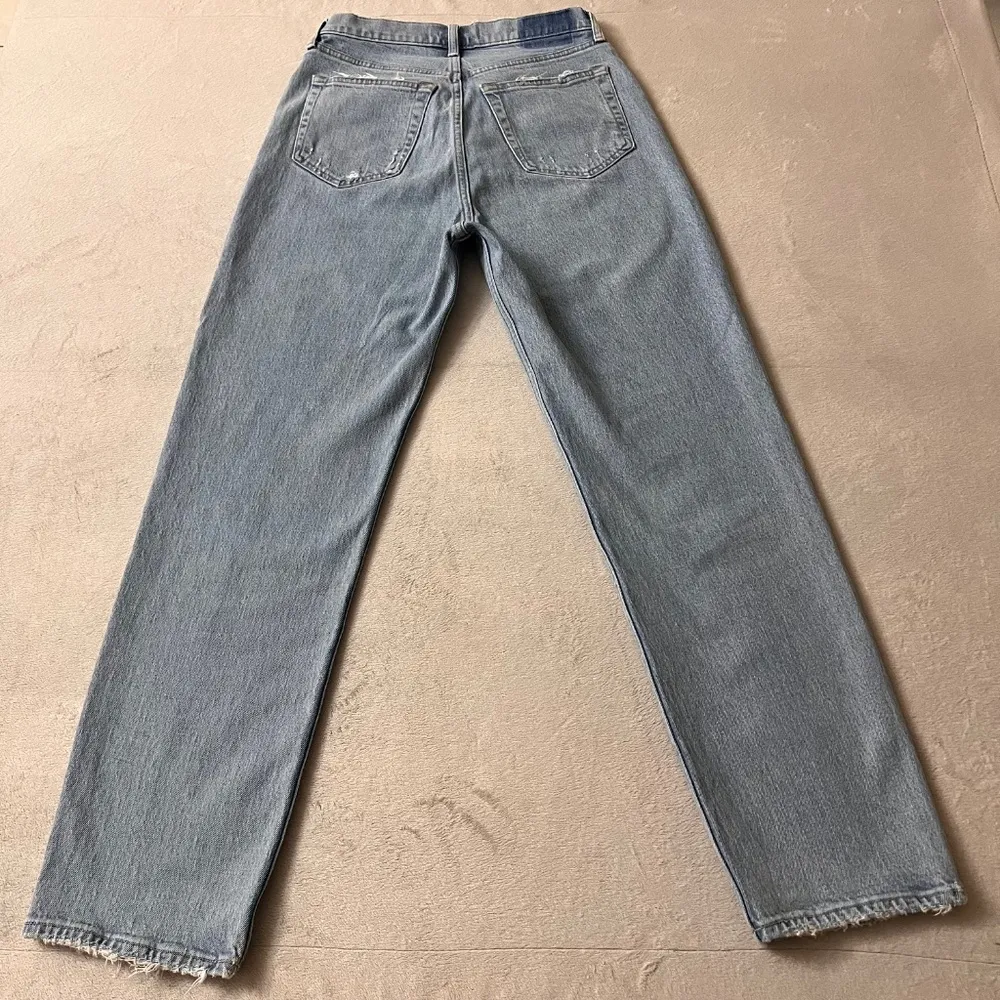 Abercrombie & Fitch Women's Jean The Dad High Rise Denim Stretch Blue Size 27 - Image 7