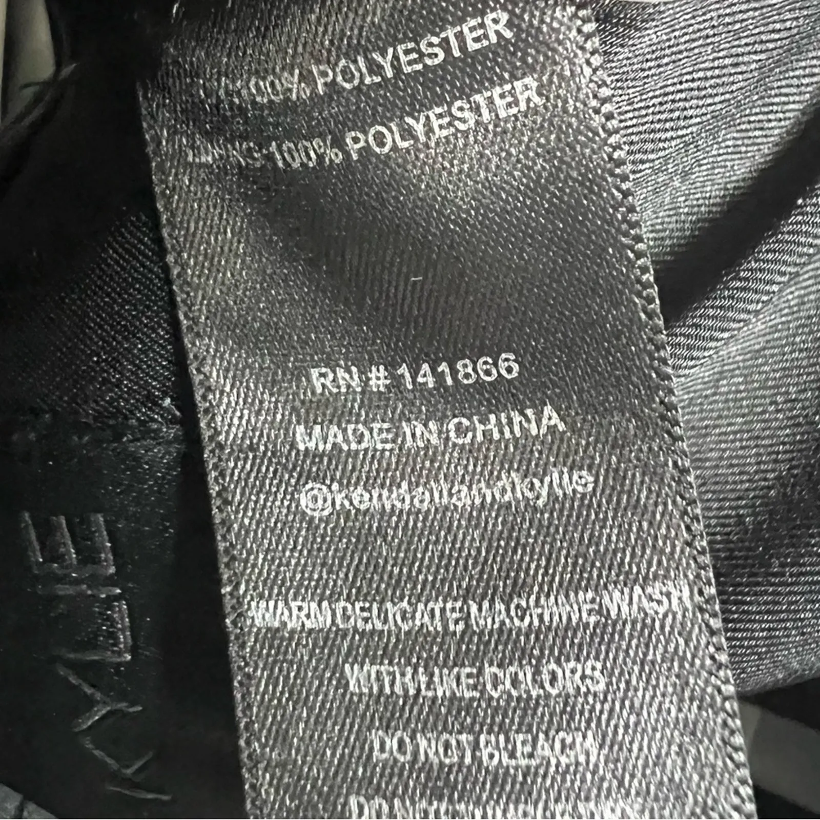 NWT Neiman Marcus Kendall + Kylie Crop Top Womens XS Black White Gingham Halter - Image 6