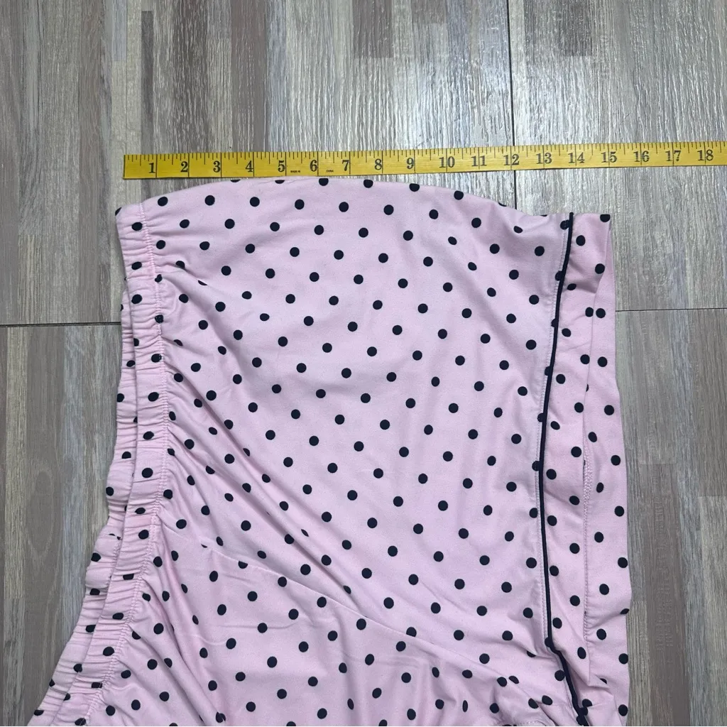 Pink Polka Dot Lounge Shorts with Pockets Size 3X - Image 3