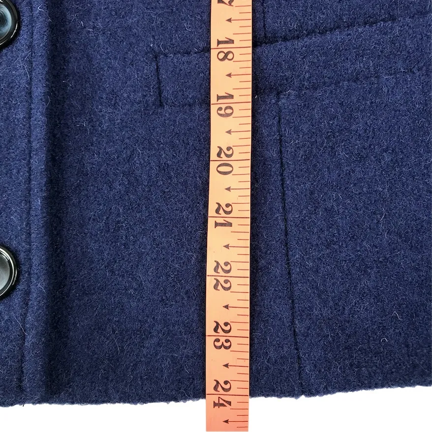 COTSWOLD Collections Boiled 100% Wool Jacket Women L Blue Classic Office Made UK Size L - Image 14