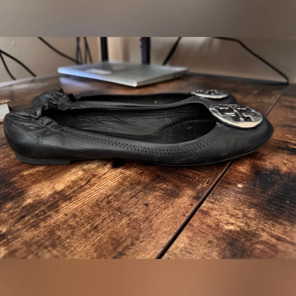 Tory Burch Claire Black Ballet Flats size 9 - Image 9