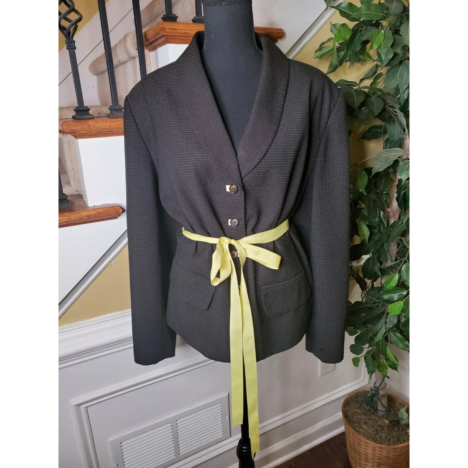 Sag Harbor  Women’s Lined Suit Jacket Tie Front Size 20W - Image 4