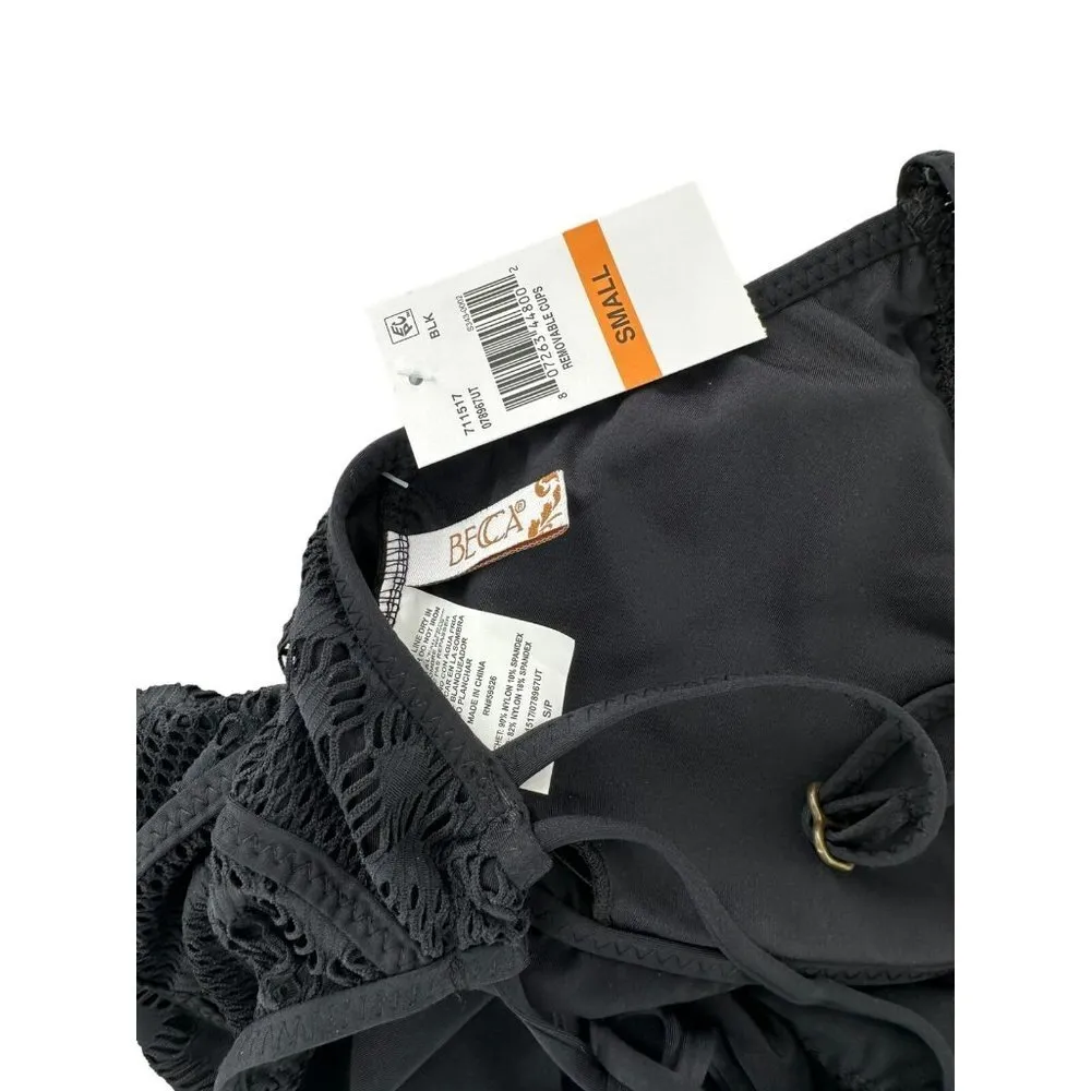 NEW/NWT Becca Women's Black Colorplay Savannah Maillot One-Piece Swimsuit Small - Image 6