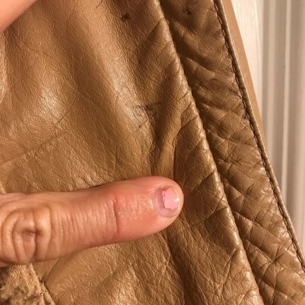 Vintage 80’s AX Armani Exchange Leather Jacket - Image 4