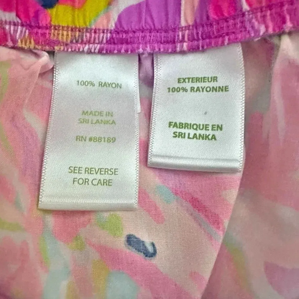 LILLY PULITZER | Amethyst Bright Pink Print Kya Shorts Ruffle Short Elastic | XS - Image 5