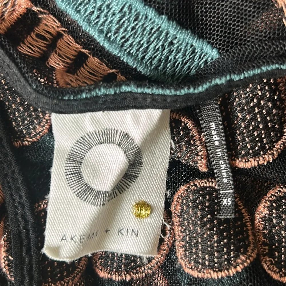 Anthropologie Akemi + Kin Kalila Embroidered Polka Dot Sheer Tank Top Size XS - Image 15