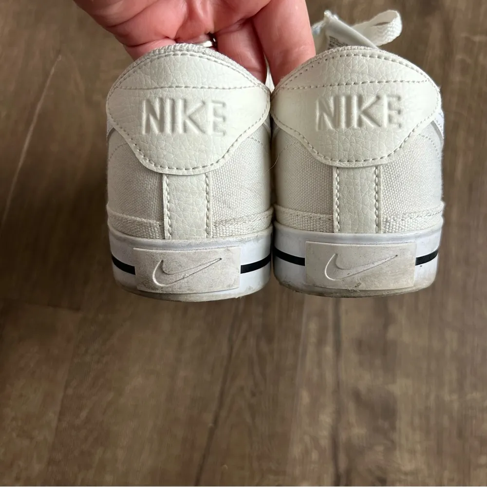 Nike Court Legacy Cream White Canvas Sneakers 10 - Image 3