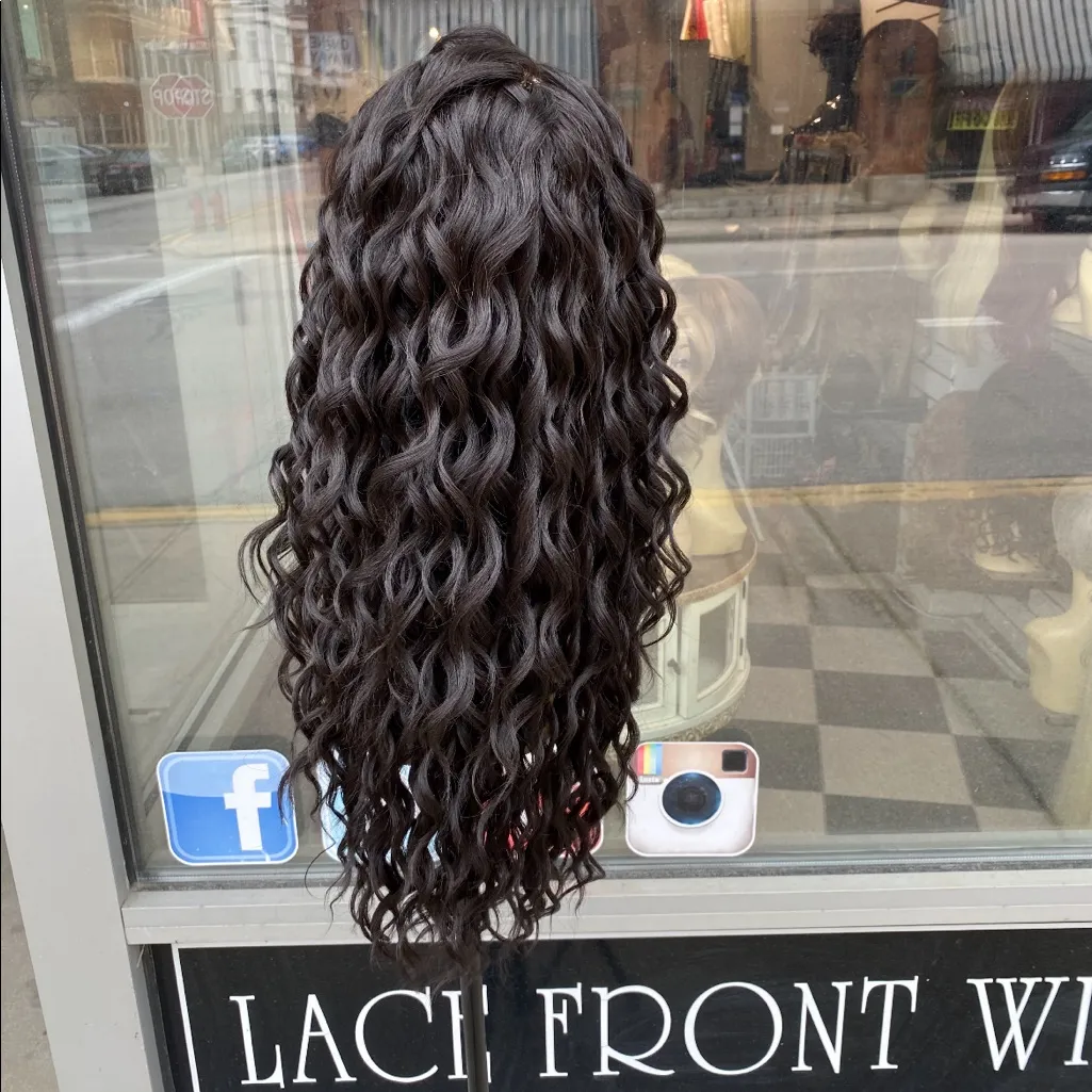 Beautiful curly Swisslace Lacefront Wig Freepart - Image 3