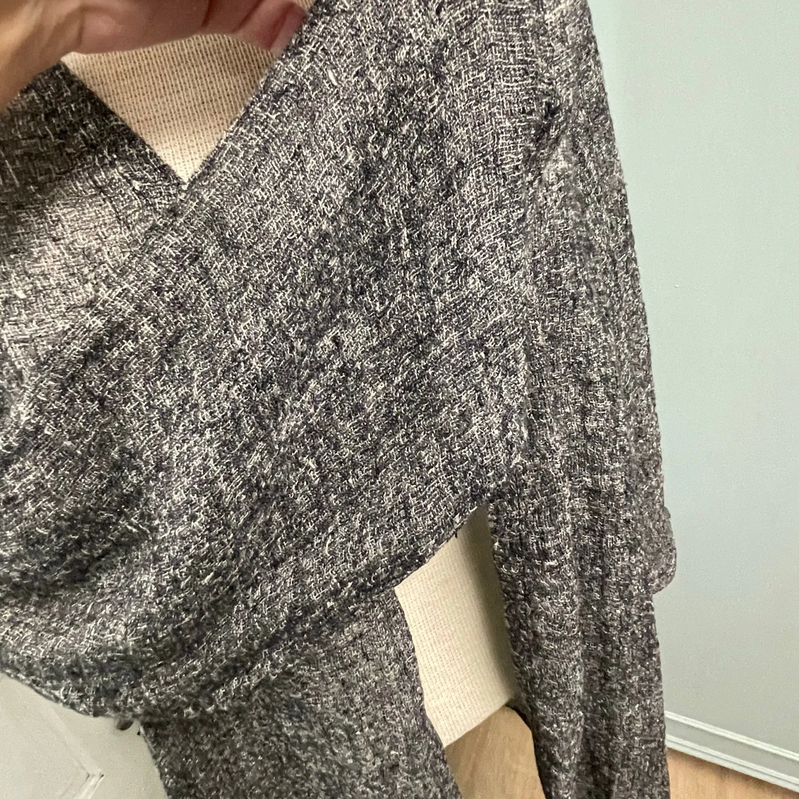 Eileen Fisher Open Cardigan Duster Linen Lagenlook Minimalist Basic Size Medium - Image 2