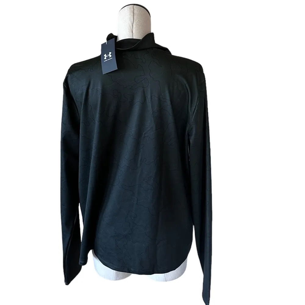 NWT Women's Under Armour  Cold Weather Funnel Neck Pullover Green Camo - Image 5