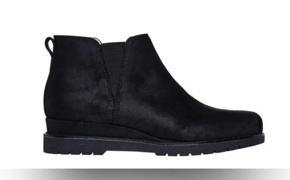 BOBS from Skechers From Skechers Chill Wedge Sneaker Booties SIZE 7.5 NWOB Black - Image 2