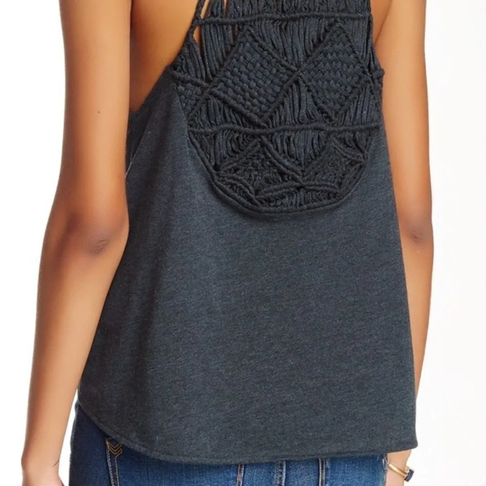 Ban Jara BNWT  macrame yoke knit tank - Image 3