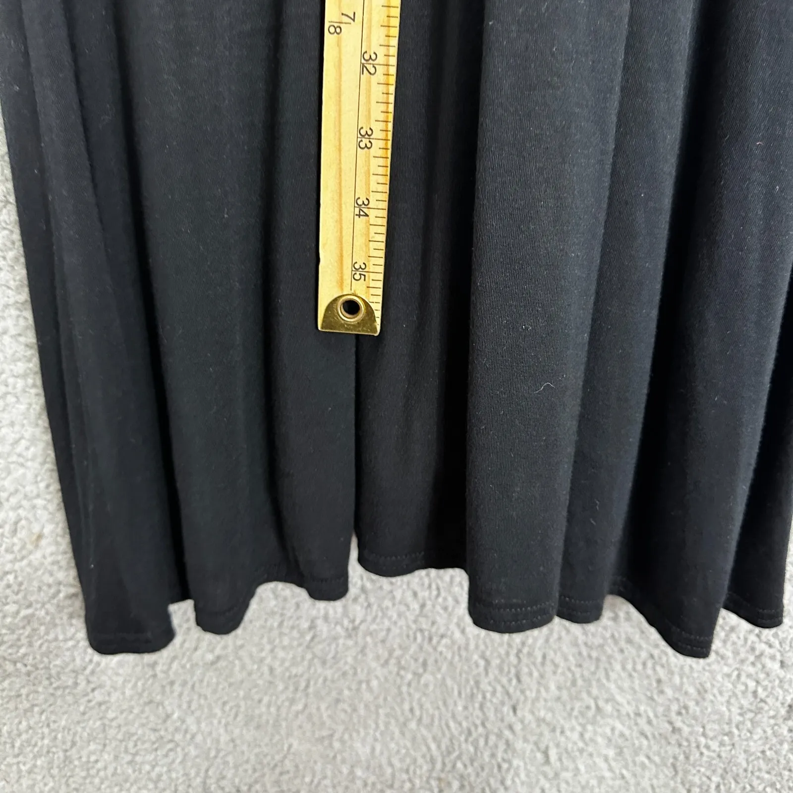 Pure Collection Dress Womens 10 Black‎ Quiet Luxury Midi Boho Minimalist Preppy Black - Image 3