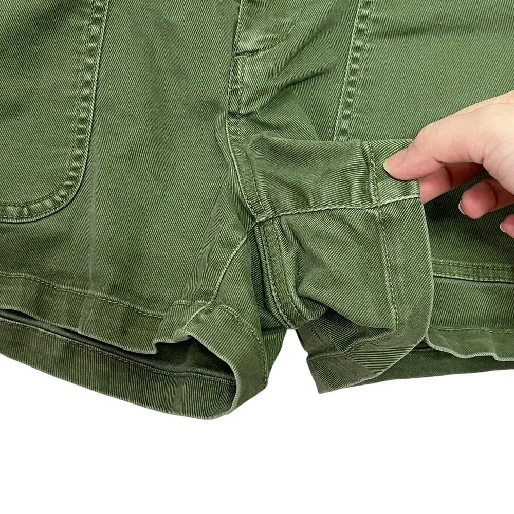 Madewell Vintage Fatigue Shorts Size 31 Desert Olive Green Chino High Rise - Image 5