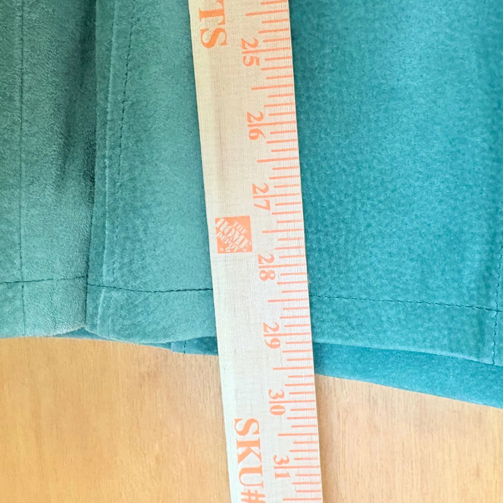 Bernardo Teal Suede Leather Button Front Blazer Jacket Women's Medium - Image 9