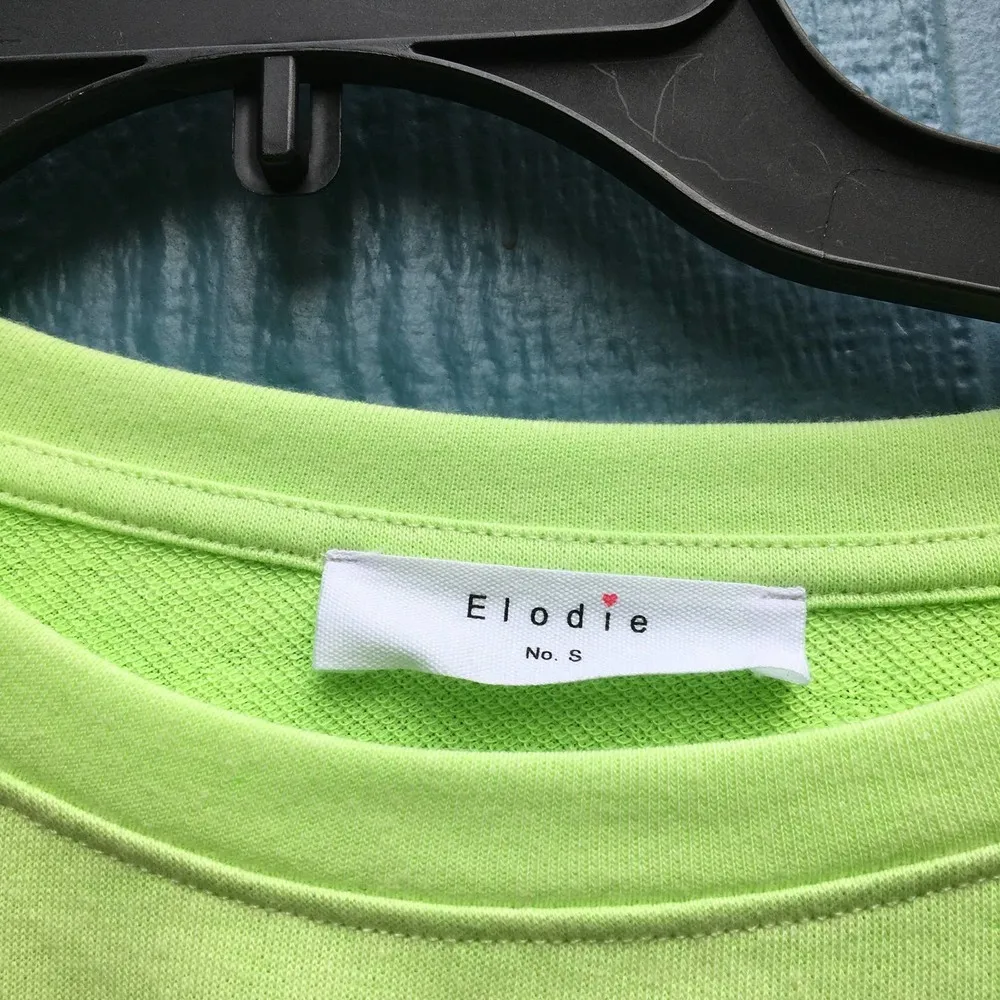 Elodie Women's Mint Green Elastic Hem Sweatshirt Small NWT - Image 3