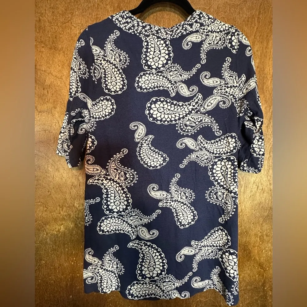 blouse (M) paisley blue - Image 5