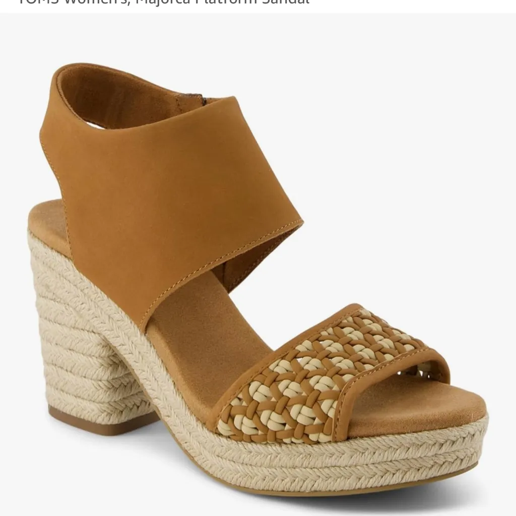 TOMS Women's Brown Platform Sandal TOMS Women's,‎ Majorca Platform Sandal - Image 7
