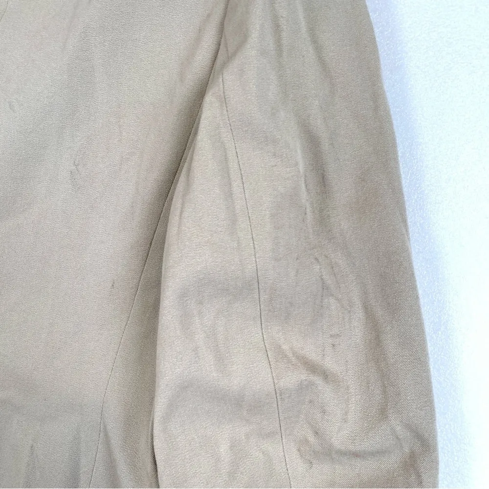 Ann Taylor front zip tan blazer jacket size 6 - Image 8