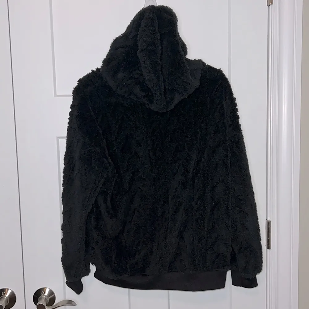 Patterned Fleece Hooded Pullover Sweatshirt - Image 6