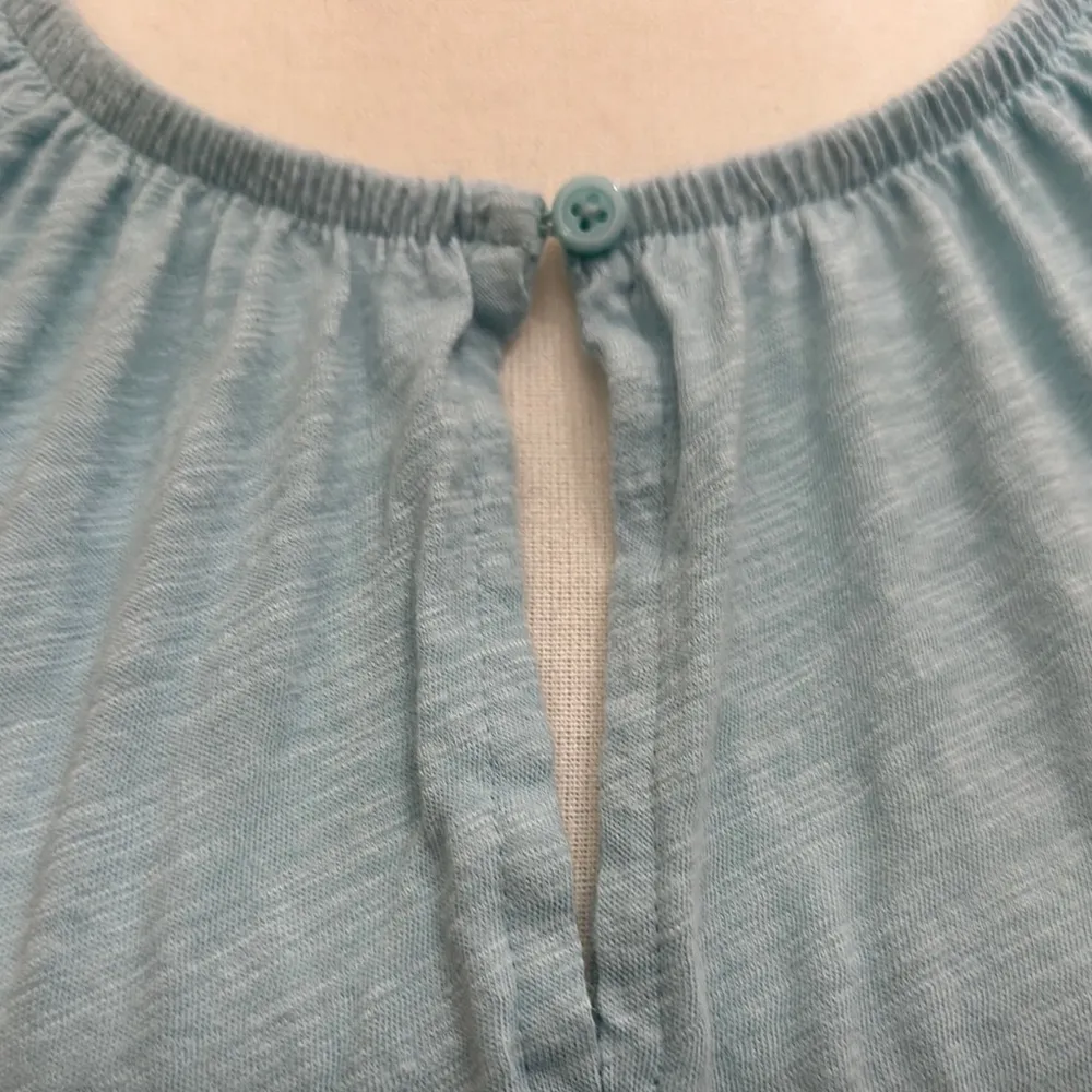 Old Navy - Aqua Puff Sleeve Off the Shoulder Top EUC - Image 4