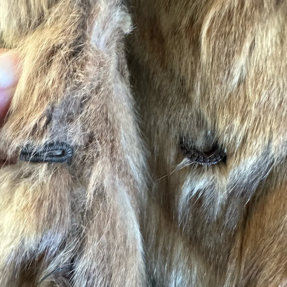 Vintage Mackenzie Furs Brown Flare Sleeve Genuine Mink or Sable Fur Coat Jacket Size M - Image 7