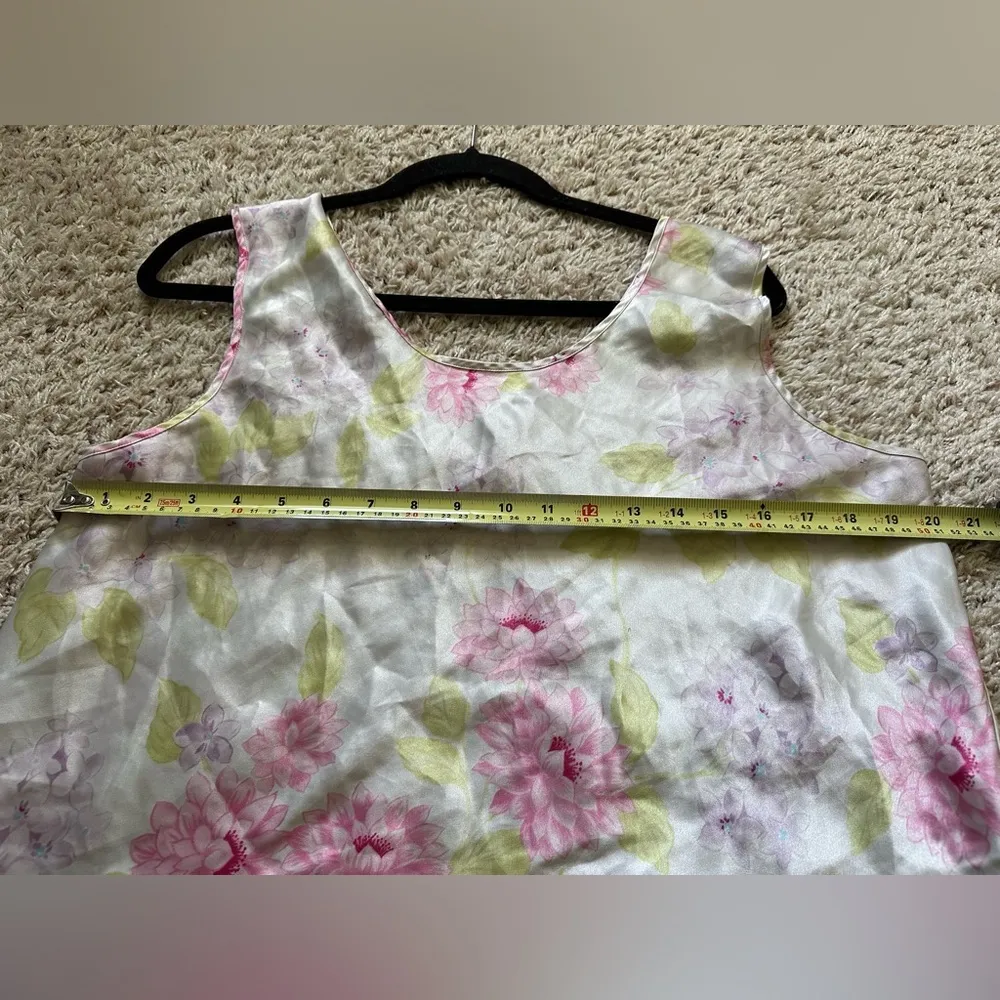 Vintage Cinema Etoile Women’s Camisole Sleeveless Blouse Floral Tank Top Size XL - Image 7