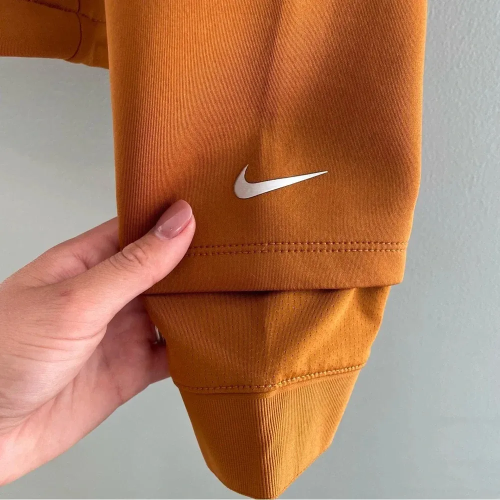 Nike Pro Mockneck Sweatshirt Rust/Brown XXL - Image 10