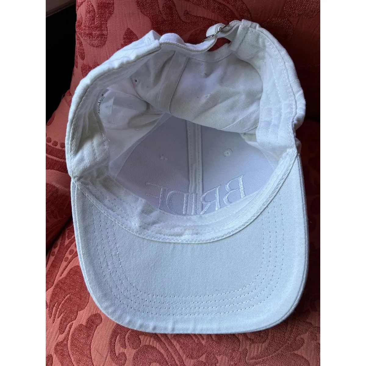 White 'BRIDE' Embroidered Baseball Cap from Miss to Mrs - Image 4