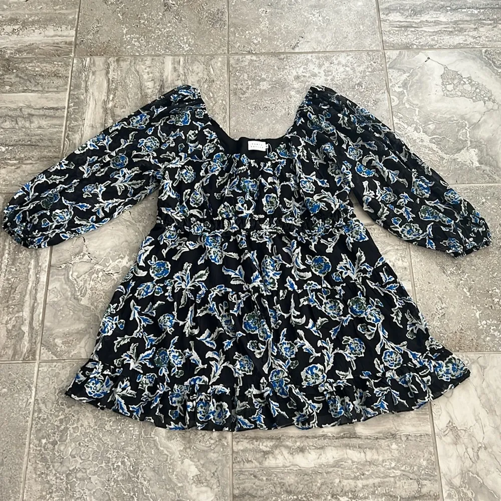 Tanya Taylor Edita Floral Silk Blend Fit & Flare Dress, Size 3X (22-24) NWT $465 - Image 4