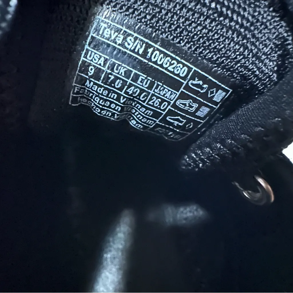 Teva Black and White Athletic Shoes - Image 13