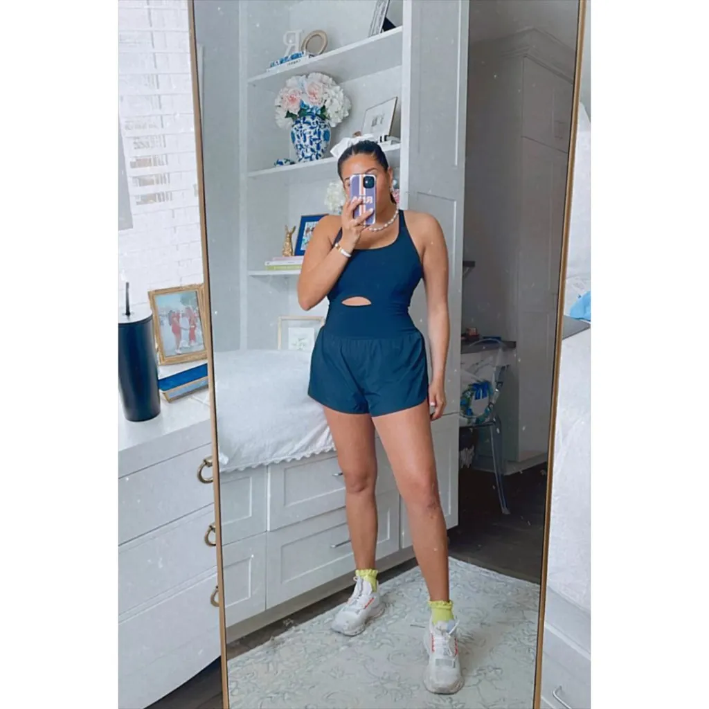 FREE PEOPLE Movement Righteous Runsie in Supernova Size Small Blue - Image 10