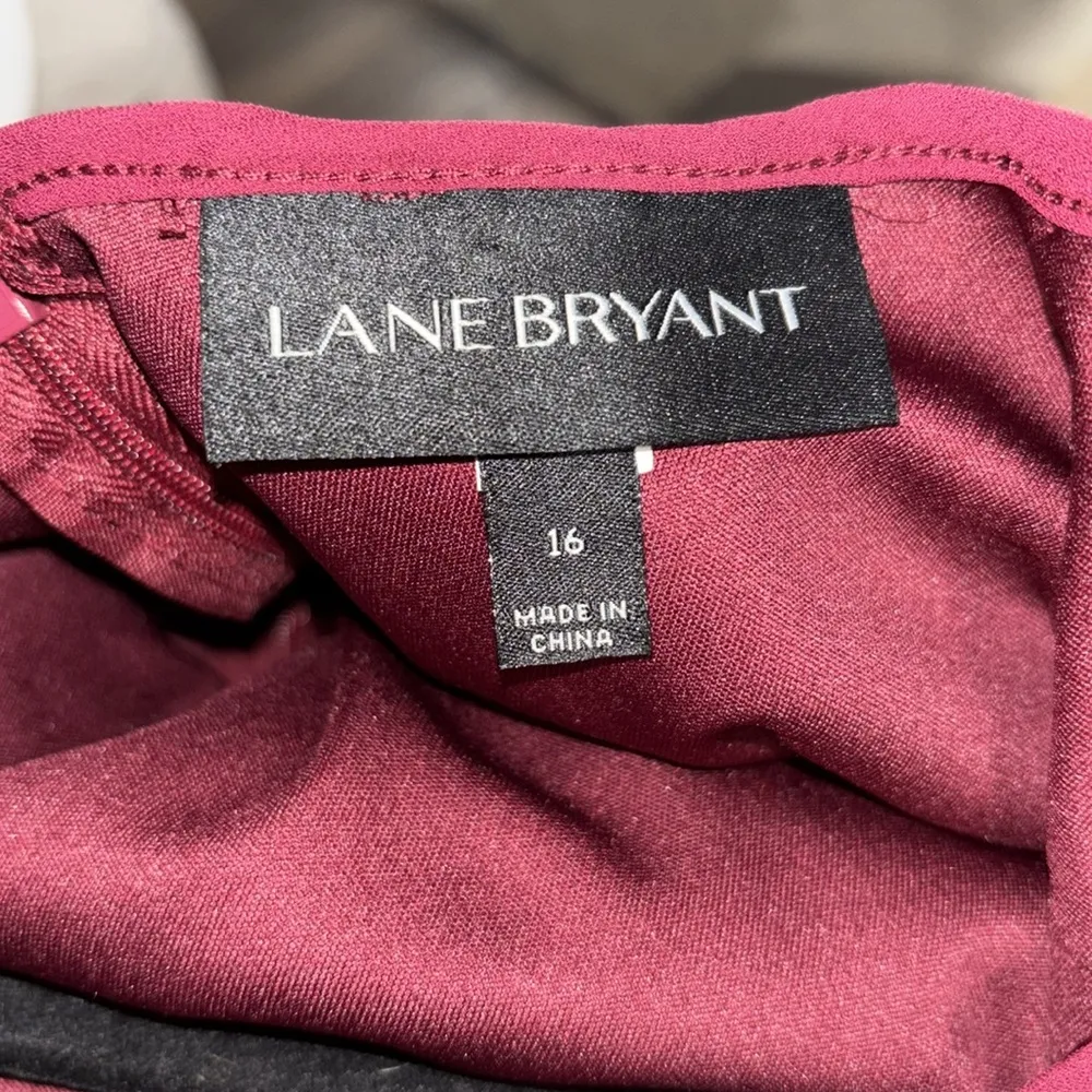 Burgundy lace dress sz 16 Lane Bryant semi formal maroon perfect! - Image 8