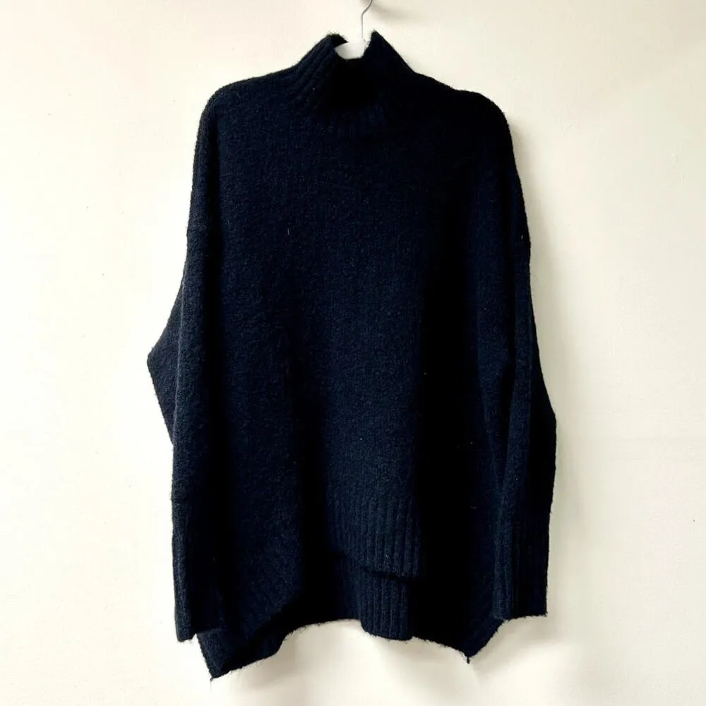 NWT Showpo Luella Oversized Turtle Neck Jumper Sweater Navy Women's Size US 4 - Image 2