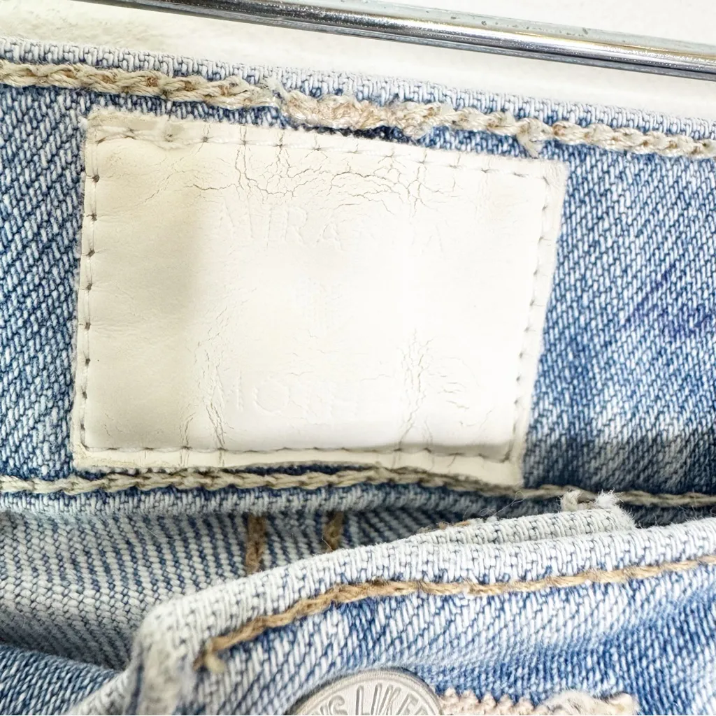 MOTHER Denim x Miranda Kerr Easy Does It Jeans High Rise Light Wash Wash Size 24 Blue - Image 7