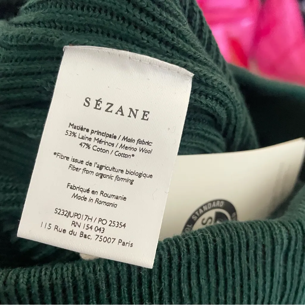 Sezane Naelle Ribbed Midi A-Line Skirt in Size Medium - Image 5