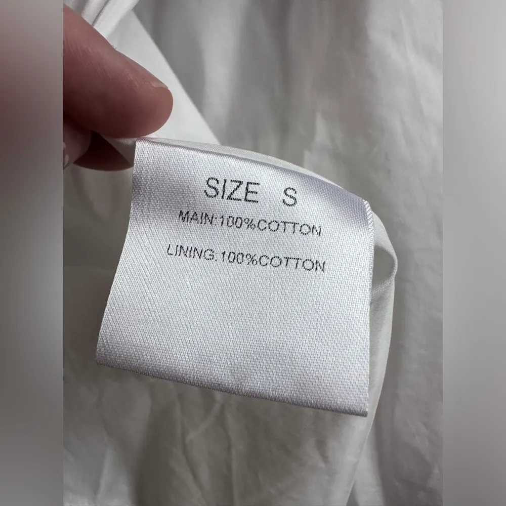 Alamour the Label Katina Dress in White Cotton Poplin Size Small / S - Image 16