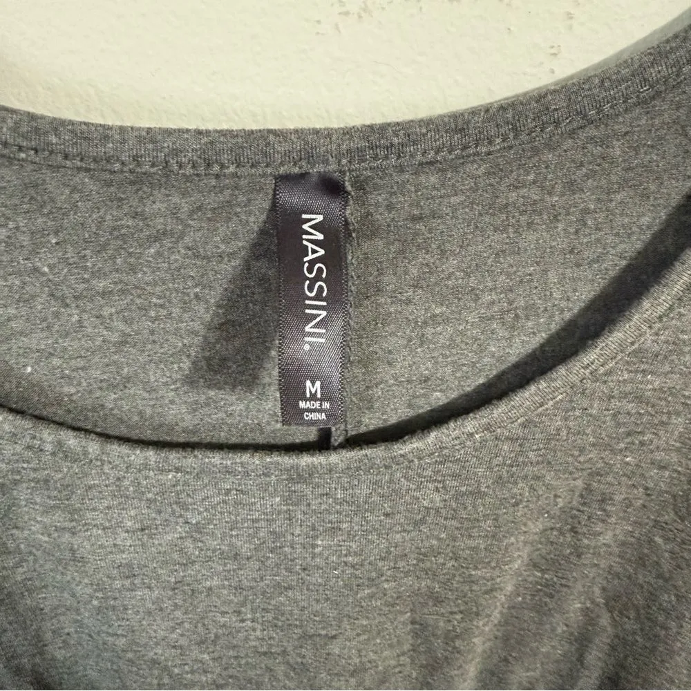 Massini Gray Sleeveless Ruffled Tank Top‎ - Image 3