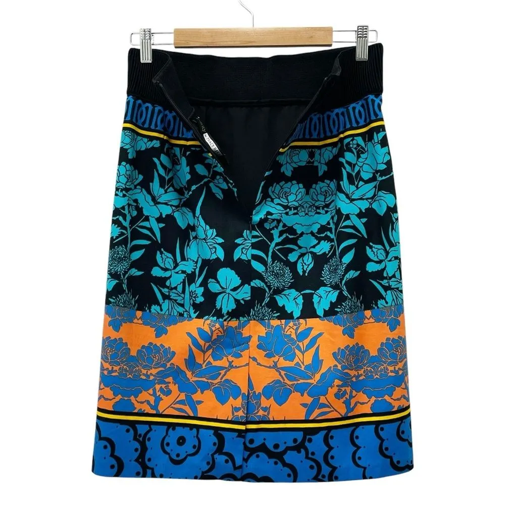 Plenty by Tracy Reese Elastic Waistband Floral Skirt in Flower Vase Multi Size 6 - Image 5