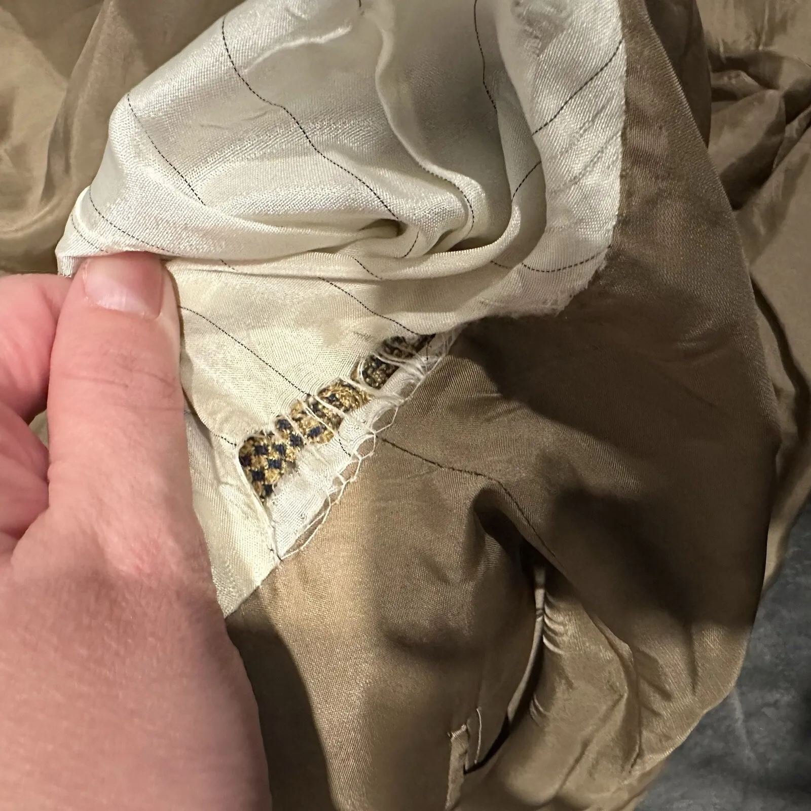 Lubiam Blazer Sports Coat Jacket Men's 50R‎ Wool/Silk Plaid Made In Italy Brown Size M - Image 12