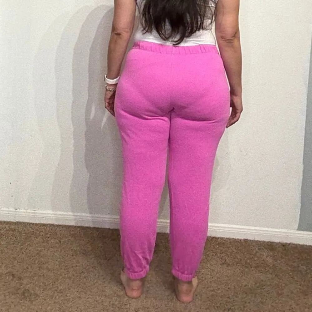 Victoria's Secret Pink Hot Pink Logo Joggers Sz L Size L - Image 10