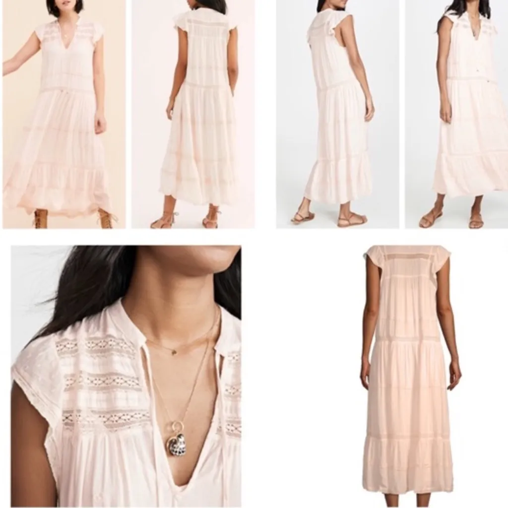 Free People Midnight Midi Dress in White Chocolate sz XS NWT $168R - Image 4