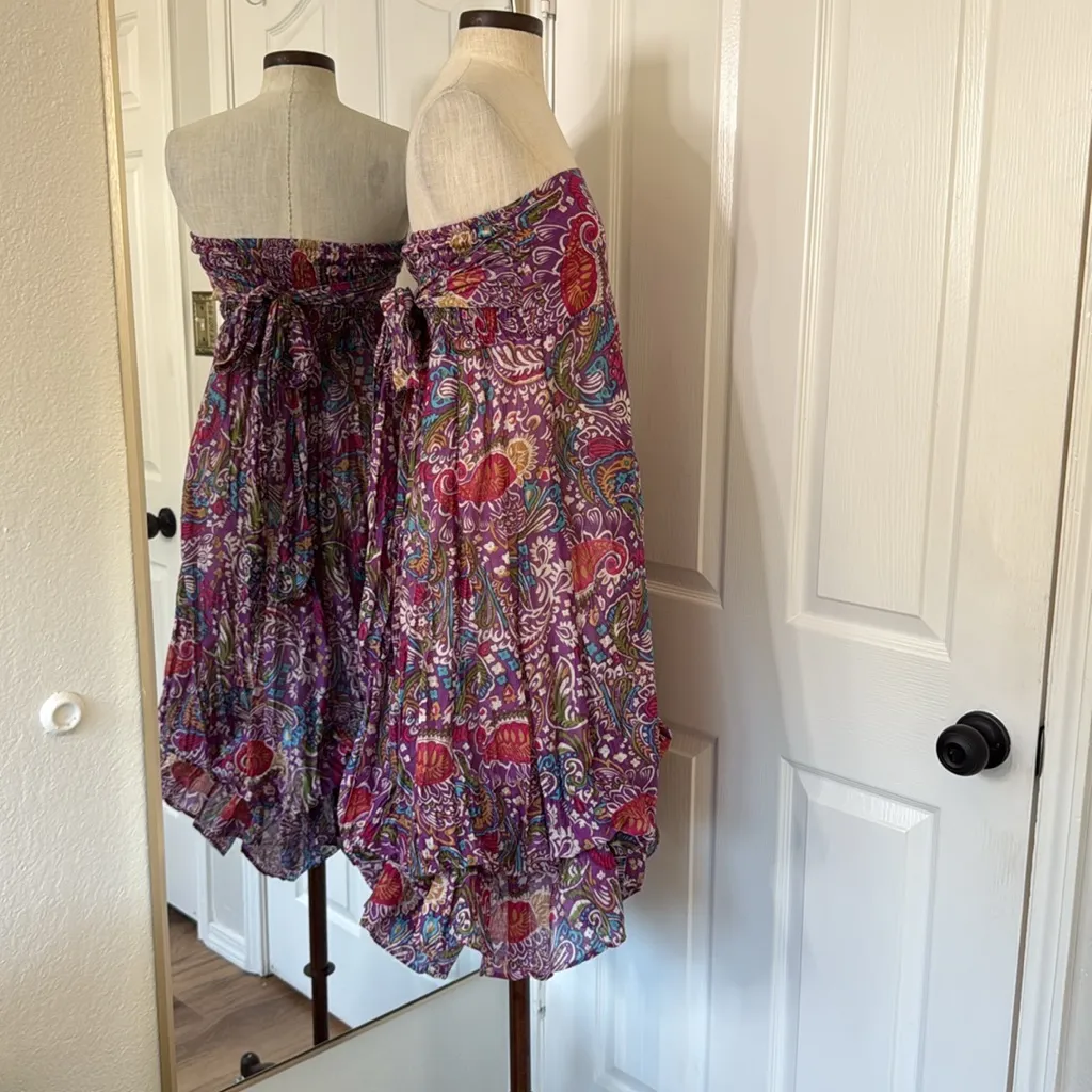 JP and Mattie y2k bohemian tube midi dress Purple Size M - Image 10